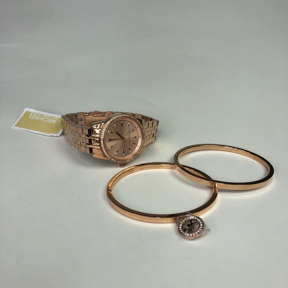 Michael Kors Ritz Rose Three-Hand Rose Gold-Tone - Picture 6 of 14